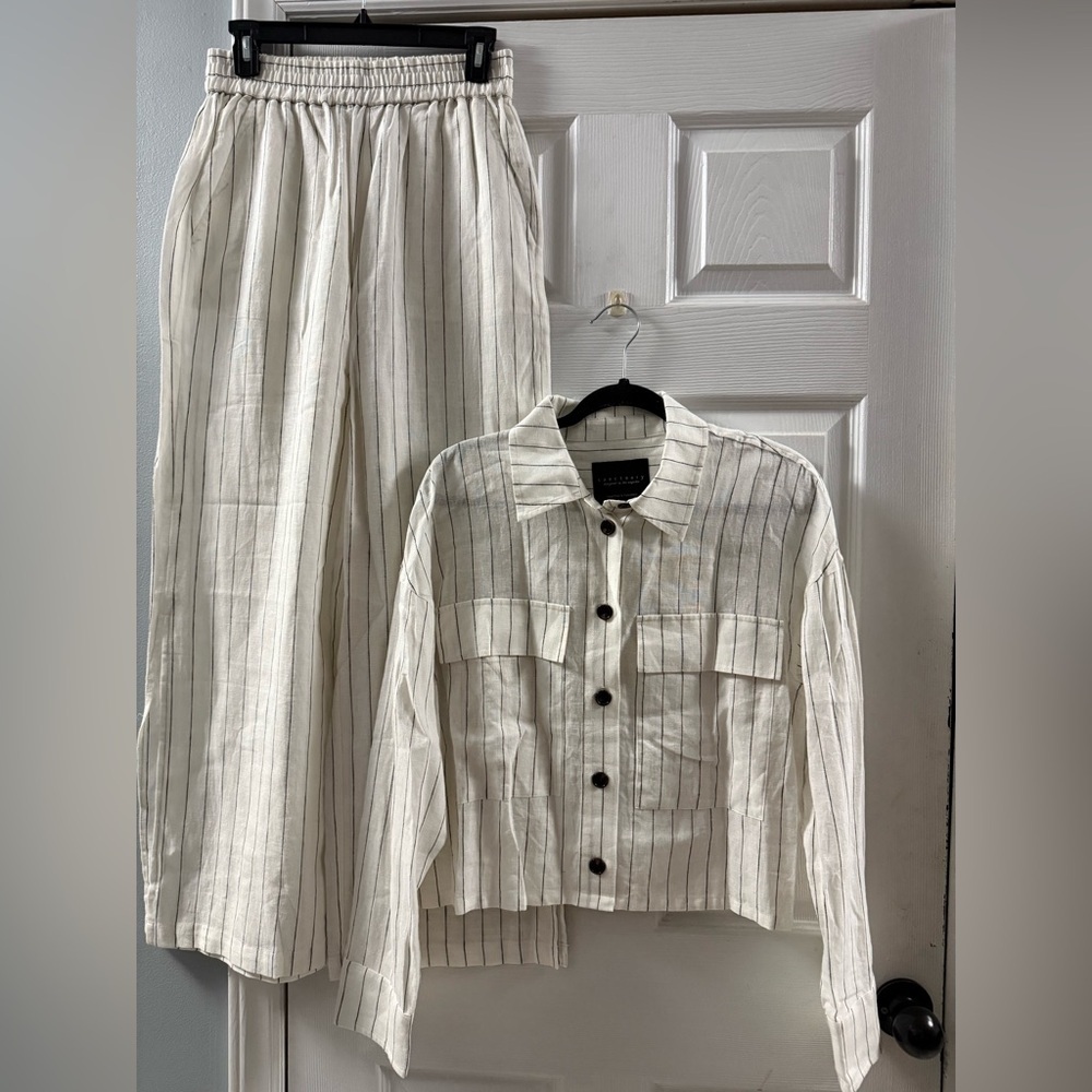 NWOT Sanctuary Linen Pant Suit Size Small